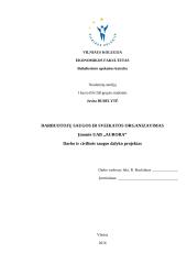 Darbuotojų saugos ir sveikatos organizavimas UAB "Aurora"