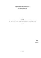 LGBT bendruomenės narių integracija Lietuvos visuomenėje