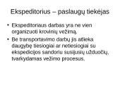 Ekspedicinės transporto įmonės veiklos organizavimas 5 puslapis