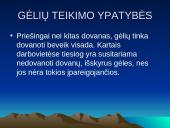 Gėlių teikimo ypatybės. Gėlių teikimo ypatingi atvejai. 3 puslapis