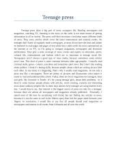 Teenage press
