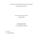Kalbos kultūra. Savarankiškas darbas