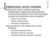 Elektroninio verslo modeliai 7 puslapis