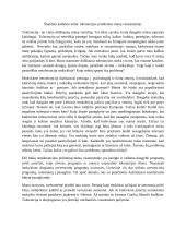 Tolerancijos problemos mūsų visuomenėje