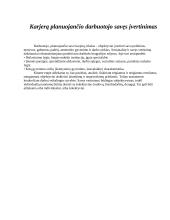 Karjeros planavimas ir realizavimas 12 puslapis