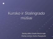 Kursko ir Stalingrado mūšiai