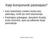 Samprotavimo pastraipų kūrimas ir komponavimas 2 puslapis