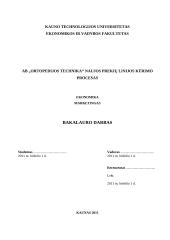 Naujos prekių linijos kūrimo procesas: AB "Ortopedijos technika" 2 puslapis