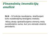 Finansinių investicjų analizė 13 puslapis