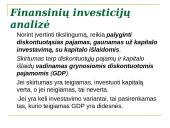 Finansinių investicjų analizė 4 puslapis