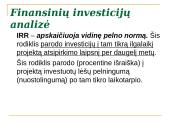 Finansinių investicjų analizė 8 puslapis