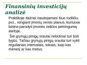 Finansinių investicjų analizė 9 puslapis