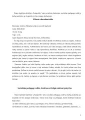 Individualus socialinis darbas vaikų darželyje 3 puslapis