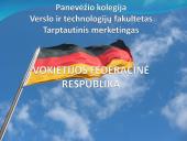 Vokietijos federacinė respublika. Pristatymas