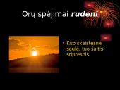 Orų spėjimai pagal gamtinius reiškinius 16 puslapis