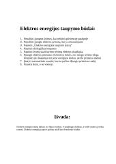 Elektros sunaudojimas ir taupymas namuose 4 puslapis