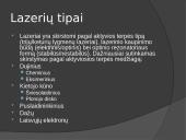 Lazeriai. Pristatymas 6 puslapis