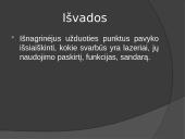 Lazeriai. Pristatymas 9 puslapis