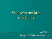 Senovės antikos medicina