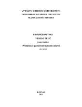 Produkcijos pardavimo franšizės sutartis