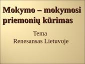Mokymo- mokymosi priemonių kūrimas