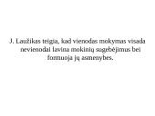 J.Laužikas apie lavinimą 8 puslapis