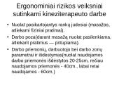 Kineziterapeuto profesinės rizikos įvertinimas 13 puslapis