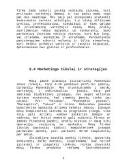 Verslo plano reziumė 8 puslapis