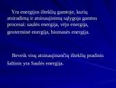 Energijos šaltiniai. Pristatymas 2 puslapis