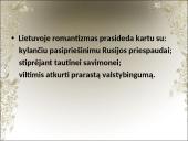 Romantizmas Lietuvoje. Istorija 3 puslapis