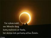 Saulės užtemimas. Pristatymas 3 puslapis