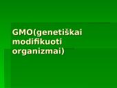 GMO(genetiškai modifikuoti organizmai)