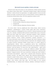 Pagrindiniai darbo su duomenų baze "Microsoff Access" principai 8 puslapis