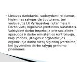 Bendrieji reikalavimai darbo higienai, higieninės darbo sąlygos 5 puslapis