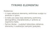 Televizijos reklamos elementai ir auditorija 3 puslapis