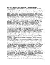 Bendrosios mokesčio administratoriaus teisės ir jų įgyvendinimas 9 puslapis