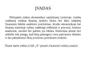 UAB "X" įmonės finansinė analizė 2 puslapis