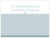 12 įspūdingiausių pasaulio kanjonų