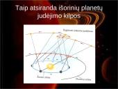 Regimasis dangaus kūnų judėjimas pristatymas 10 puslapis