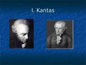 Švietimo epochos filosofinių idėjų bruožai. Klasikinė vokiečIų filosofija. Imanuelis Kantas 14 puslapis