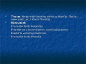 Švietimo epochos filosofinių idėjų bruožai. Klasikinė vokiečIų filosofija. Imanuelis Kantas 3 puslapis
