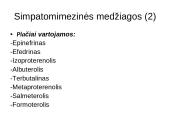 Kvėpavimo sistemą veikiantys vaistai skaidrės 12 puslapis