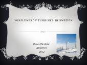 Wind energy turbines in Sweden