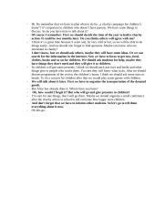 English dialogue about charity