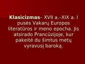 Klasicizmas pristatymas 2 puslapis