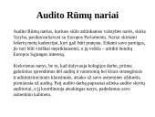 Audito Rūmai 8 puslapis