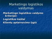 Marketingo logistika skaidrės 13 puslapis