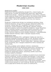 Modernioji muzika. Referatas 2 puslapis