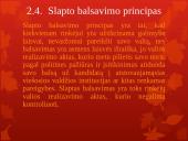 Rinkimų teisė. Pristatymas 10 puslapis