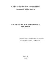 Verslo priežiūros institucijos